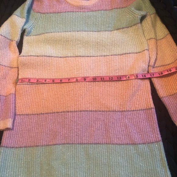 Pastel stripe shimmer sweater size XS or Small - Picture 8 of 13